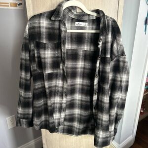 Hollister Monochrome Plaid Shirt